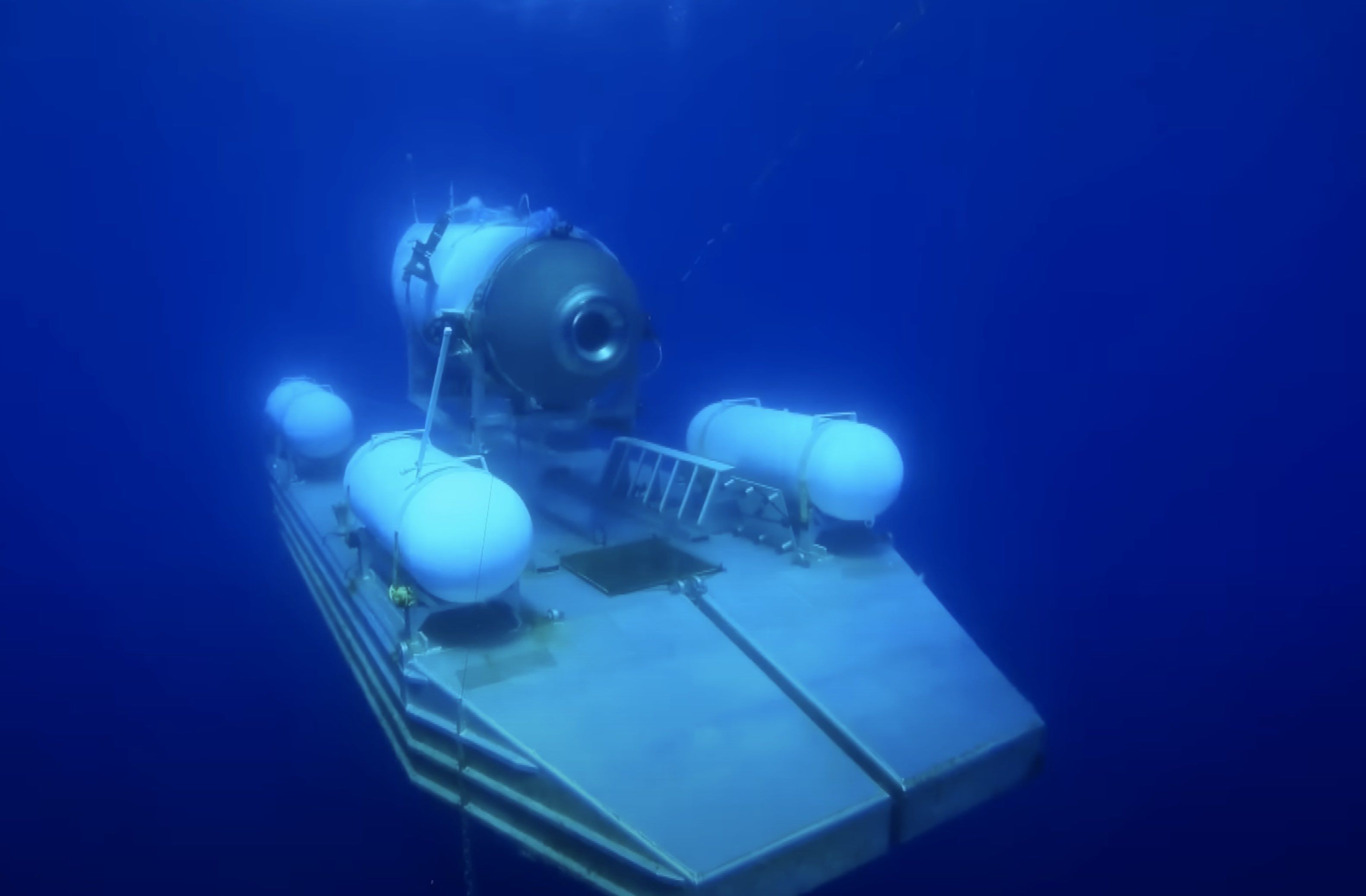 ▲▼小型觀光潛艇泰坦號先前也曾有過海底失聯的紀錄。（圖／翻攝自Twitter／Pogue）
