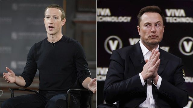 ▲馬斯克（Elon Musk）、祖克柏（Mark Zuckerberg）。（圖／達志影像／美聯社）