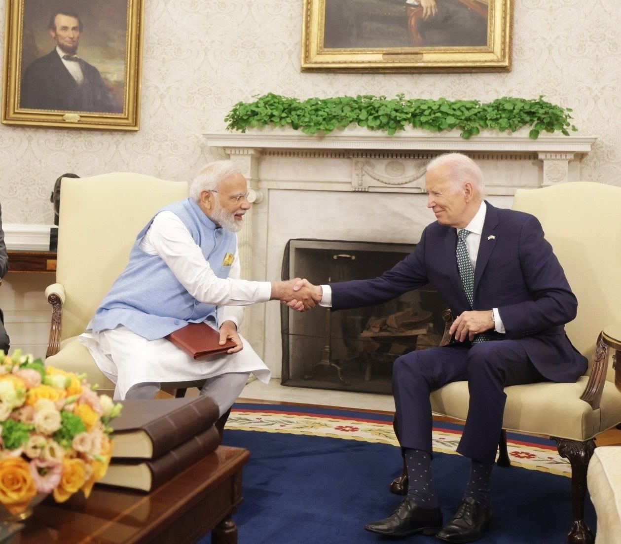 ▲▼印度總理莫迪訪美，與美國總統拜登會談。（圖／Facebook／Narendra Modi）