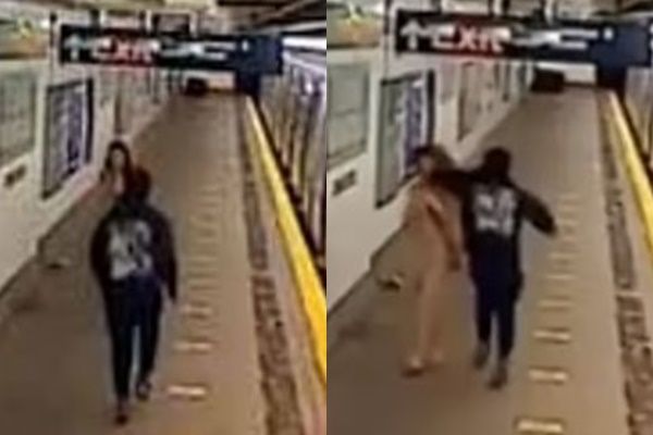 ▲▼漢娜在地鐵站滑手機時，突遭一名男子無辜襲擊，導致她的左眼紅腫瘀青。（圖／翻攝自TikTok）
