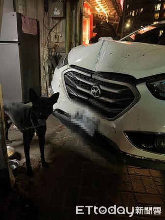 ▲陳男不滿愛犬遭對方飼養黑狗咬死，事後駕車衝撞檳榔攤並打傷黑狗飼主。（圖／記者張君豪翻攝）