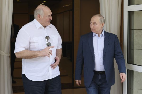 ▲▼ 白俄羅斯總統盧卡申科（Alexander Lukashenko）和俄羅斯總統普丁。（圖／達志影像／美聯社）