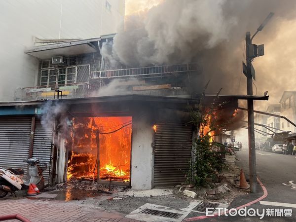 ▲台南市東區立德二路民宅30日晚上6時21分傳出火警，造成1名獨居女長者不幸命喪火窟。（圖／記者林悅翻攝，下同）