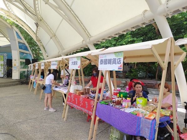 ▲健行科大「新住民多元市集」