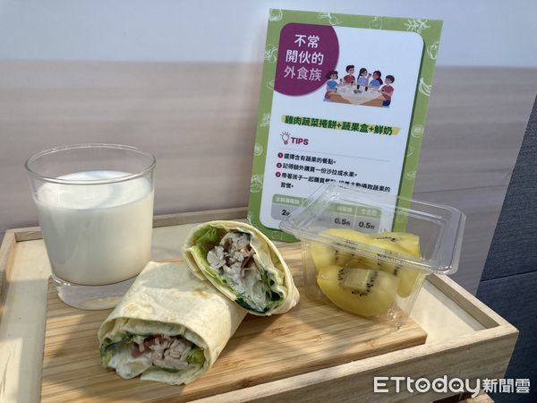 ▲▼台灣癌症基金會今日舉辦兒童早餐攝取調查大公開 記者會，針對外食族的備餐。（圖／記者洪巧藍攝）