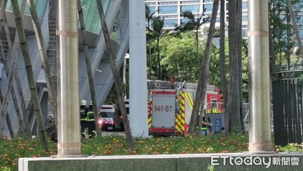 ▲▼             北市信義區大巨蛋今(5)日下午3時許發生工安意外。（圖／記者黃彥傑攝）