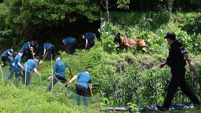 ▲▼南韓警方5日在釜山市機張郡針對幽靈嬰兒下落展開搜查，該處疑為兒童虐待致死嫌疑婦女丟棄嬰屍的地方。（圖／達志影像）