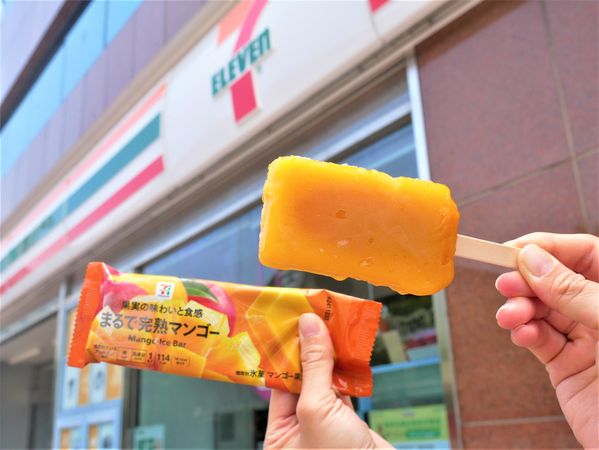 ▲▼7-11開賣「日本7PREMIUM芒果冰棒」。（圖／7-11提供）