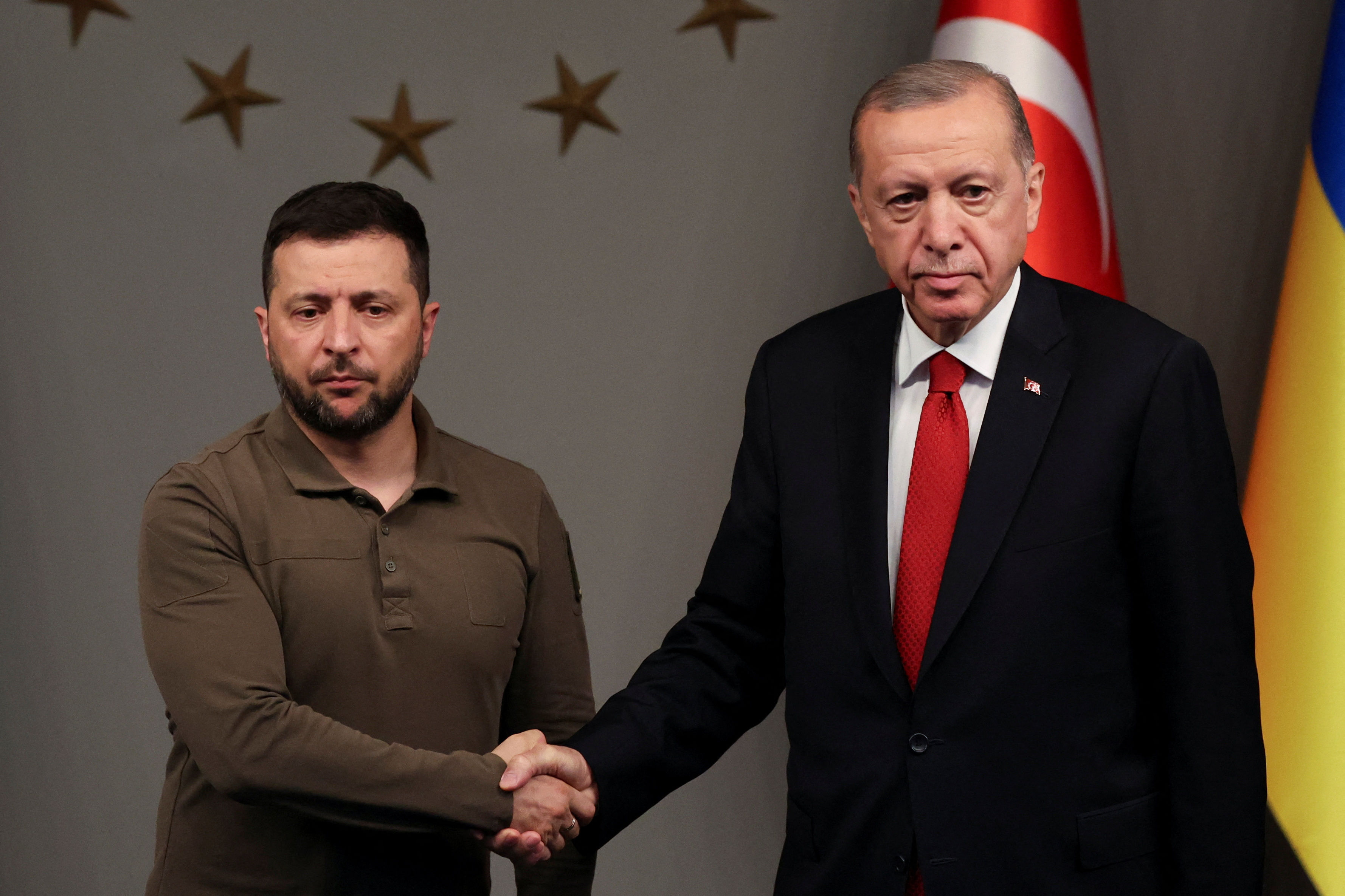 ▲▼ 澤倫斯基出訪伊斯坦堡，與土耳其總統艾爾段會晤。（圖／路透）