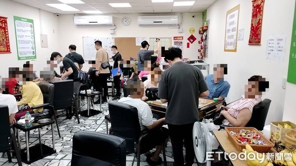 ▲警方查獲棋牌社，以協會作為掩護，實為提供場地賭博。（圖／記者陸運陞翻攝）