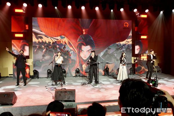 ▲台灣知名阿卡貝拉樂團「尋人啟事The Wanted」在2023長三角阿卡貝拉音樂大賽頒獎典禮精彩獻唱。（圖／記者趙禕攝）