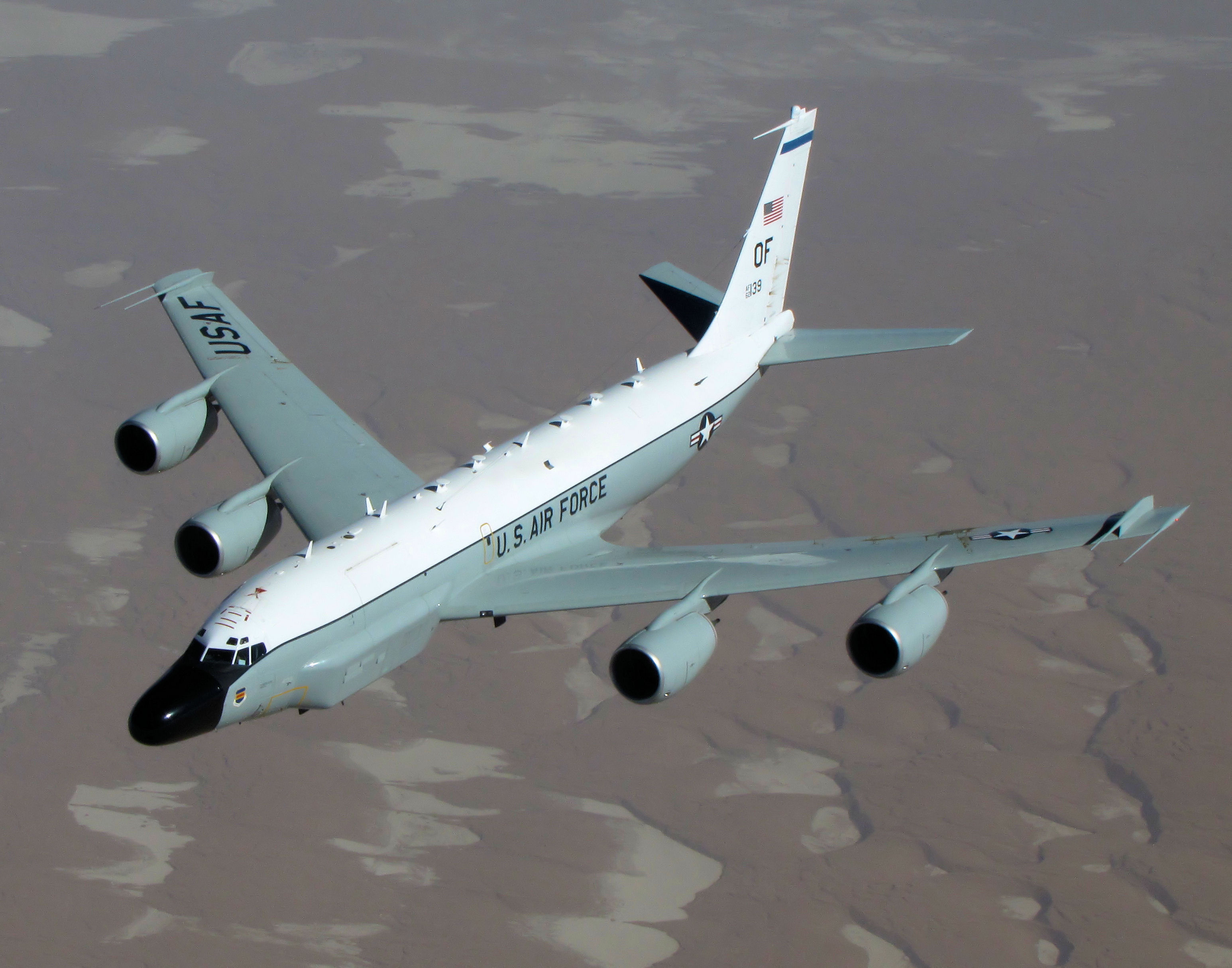 ▲▼美國空軍RC-135W電眼偵察機。（圖／達志影像／newscom）