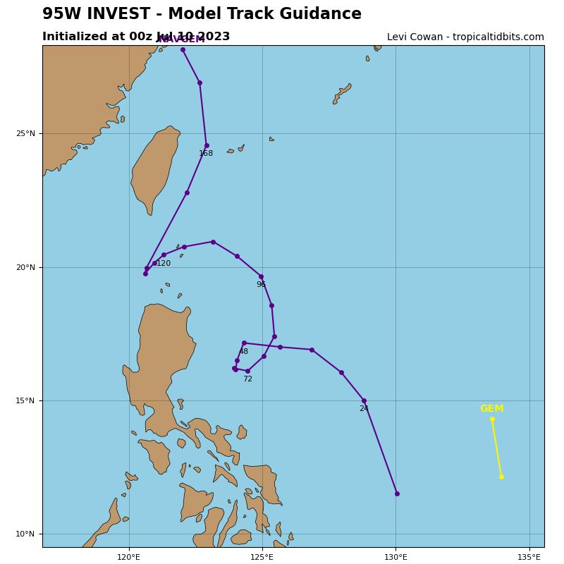 ▲▼颱風。（圖／中央氣象局、翻攝NOAA、tropicaltidbits）