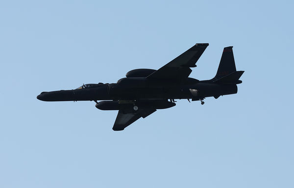 ▲▼美軍U-2S偵察機10日下午完成任務，降落在南韓京畿道平澤市駐韓美軍烏山基地。（圖／CFP）