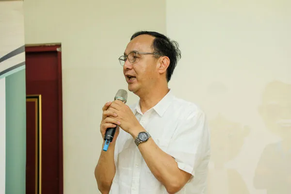 ▲朱立倫出席銀光敬老眼鏡傳愛寶山公益活動。（圖／國民黨提供）