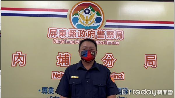 ▲內埔警分局內埔派出所長張智榮說明經過             。（圖／記者陳崑福翻攝）