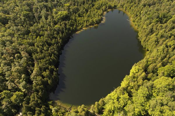 ▲▼加拿大安大略省的克勞福湖（Crawford Lake）。（圖／達志影像／美聯社）