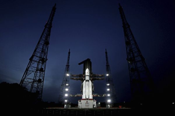 ▲▼ 印度「月球飛船3號」（Chandrayaan-3）。（圖／達志影像／美聯社）