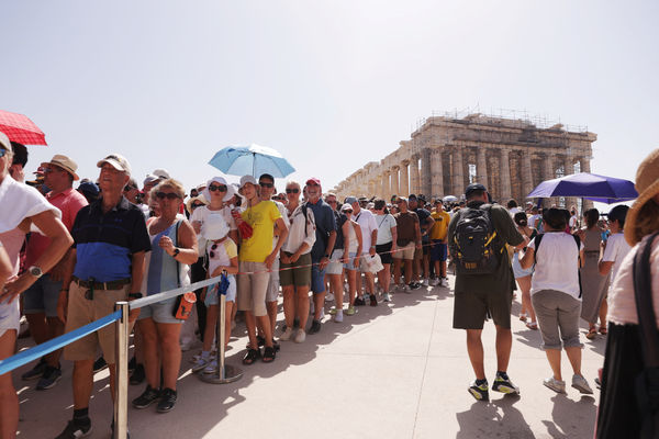 ▲▼希臘雅典衛城（Acropolis）、帕德嫩神廟、希臘熱浪。（圖／路透）