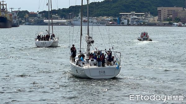 ▲高雄內戰第二場為帆船賽，康裕成跟陳其邁見面之後就先比「嘴上功夫」             。（圖／記者吳世龍攝）