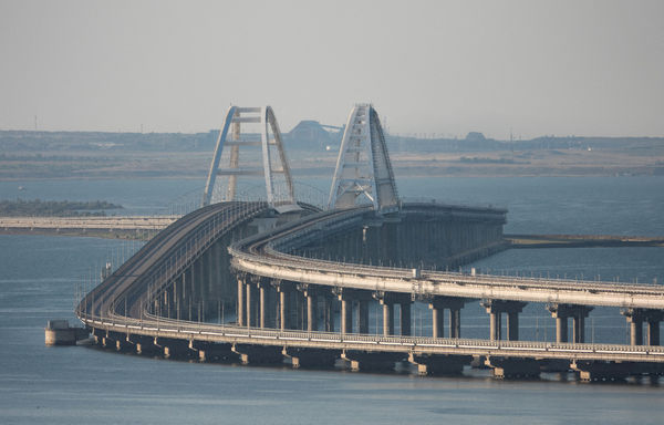 ▲▼ 克里米亞大橋（Crimean Bridge） 。（圖／路透）