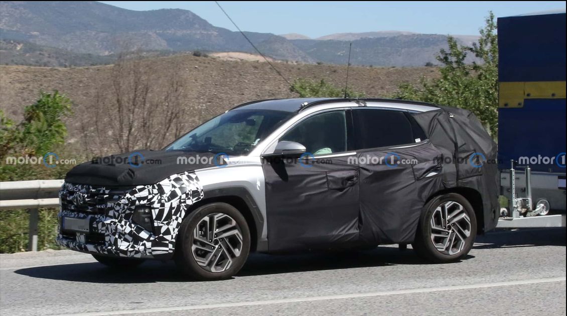 ▲新Hyundai Tucson卸下重度偽裝，暗示離登場發表不遠了！（圖／翻攝自外媒《Motor 1》）