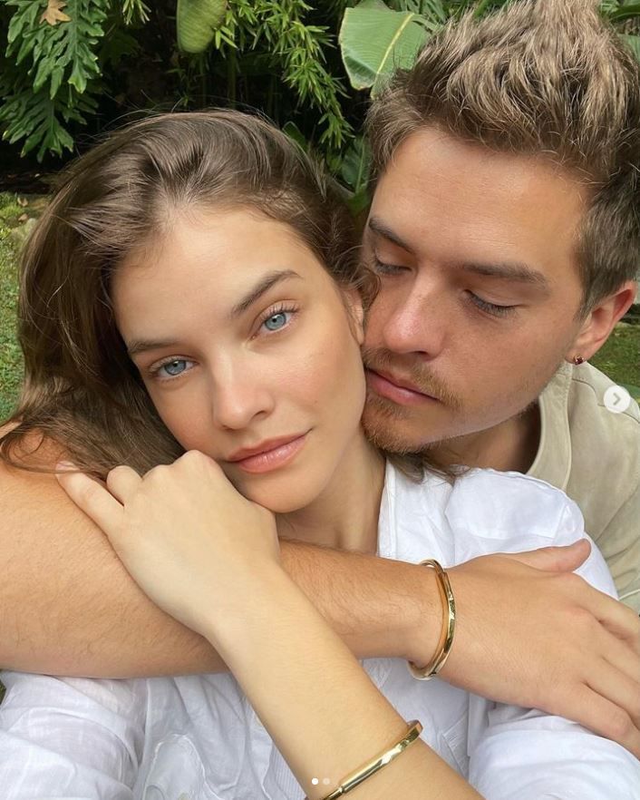 ▲迪倫跟超模芭芭拉完婚。（圖／翻攝自Instagram／realbarbarapalvin）