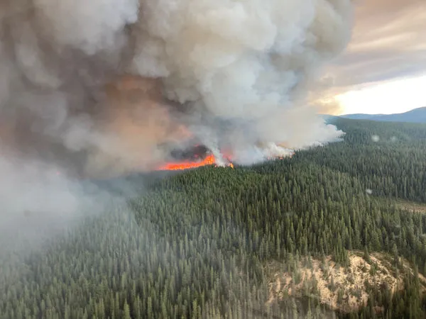 ▲▼加拿大英屬哥倫比亞省（British Columbia）育空地區（Yukon ）森林野火。（圖／路透）