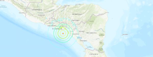 ▲▼中美洲外海發生規模6.8地震。（圖／翻攝自USGS）