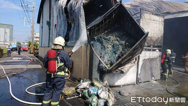 ▲彰化秀水鄉１間工廠火警。（資料圖／民眾提供）