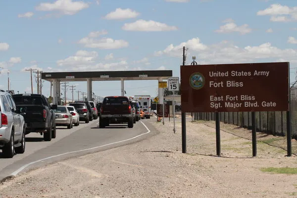 ▲▼ 美國德州布利斯堡軍事基地（Fort Bliss）。（圖／達志影像／美聯社）