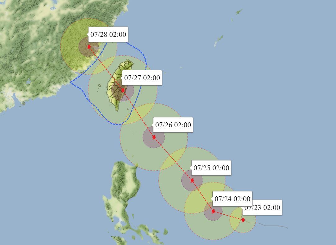 ▲▼杜蘇瑞颱風可能從台東登陸。（圖／彭啟明）