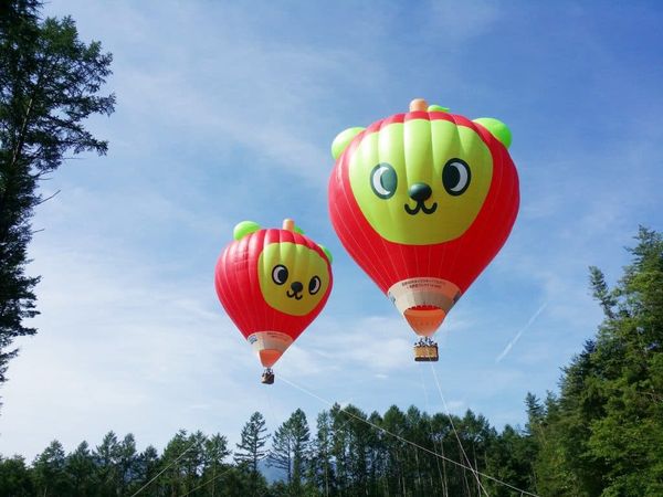 ▲▼長野縣吉祥物散步熊為造型的「安曇野」熱氣球。（圖／可樂旅遊提供）