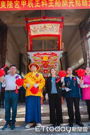 ▲東港東隆宮甲辰正科王船24日開光點睛             。（圖／屏東縣政府提供）