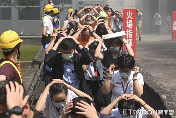 ▲▼台北市萬安演習，南港車站實施關鍵基礎設施災害搶救演練。（圖／記者李毓康攝）