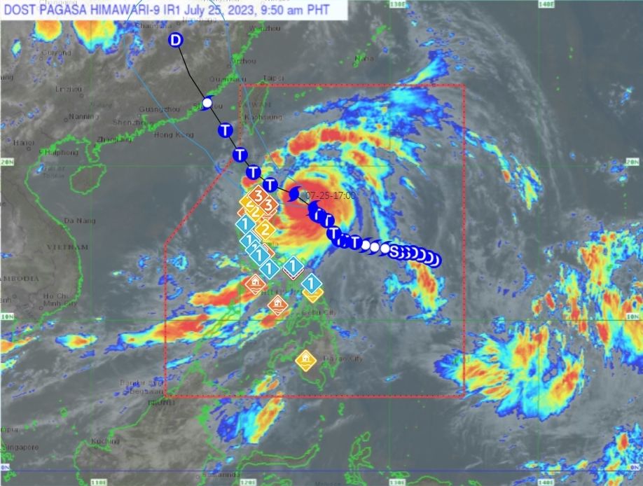 ▲▼杜蘇芮颱風逼近菲律賓呂宋島。（圖／翻攝自Pagasa）