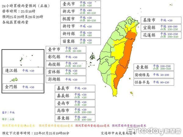 ▲因應杜蘇芮颱風，南投災害應變中心二級開設。（圖／南投縣政府、日月潭氣象站提供）