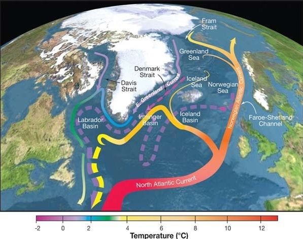 ▲大西洋經向翻轉環流（AOC）系統，面臨「停止循環」的危機。（圖／翻攝維基百科）