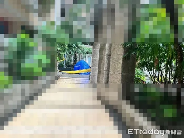 ▲▼高雄前鎮男子8樓墜落大樓中庭亡　管理員聽聲響嚇傻。（圖／記者吳世龍翻攝）
