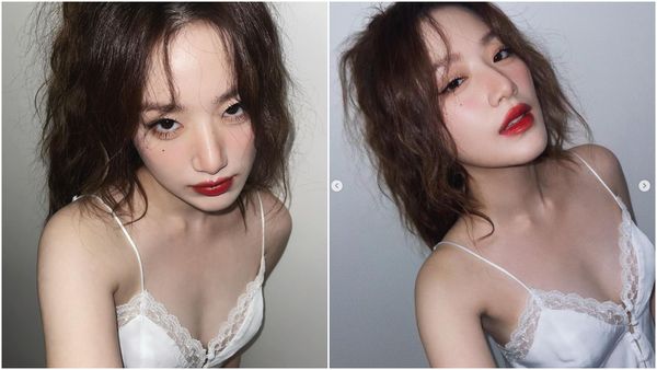 ▲(G)I-DLE成員葉舒華在社群網站發布白色薄紗睡衣照。（圖／翻攝自Instagram／yeh.shaa_）