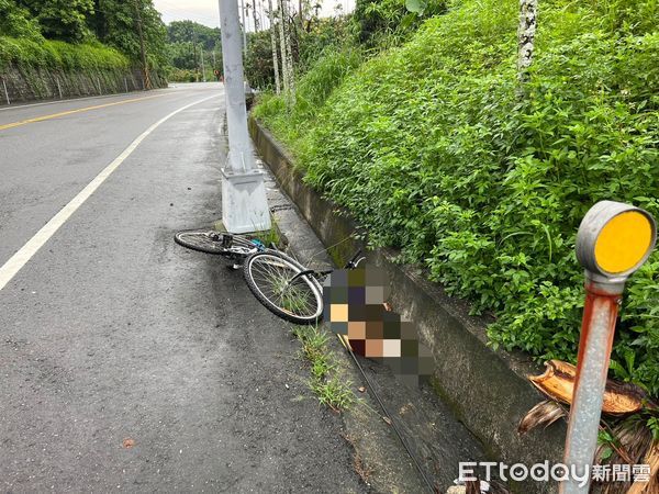 ▲雲林老翁騎腳踏車出門，離奇陳屍在嘉義無水水溝內。（圖／記者翁伊森翻攝，下同）