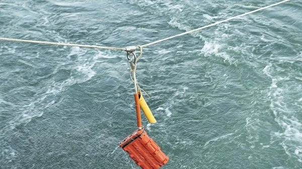 ▲大陸自主研發的海底地震勘探採集裝備「海脈」。（圖／翻攝中海油集團）
