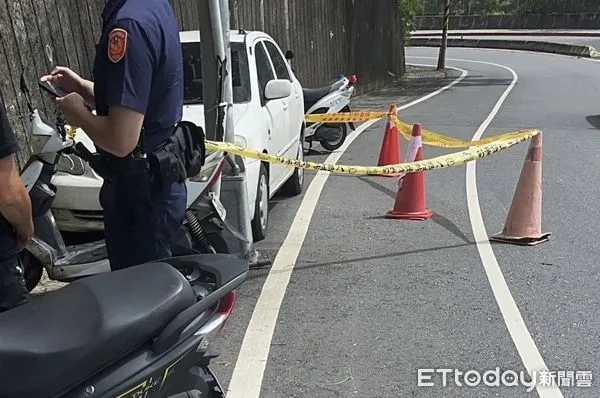 ▲▼南港某公園前車內一名男子陳屍。（圖／記者黃彥傑攝）