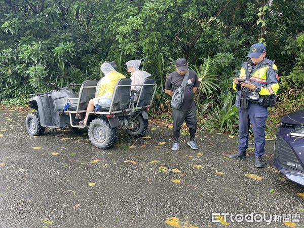 ▲▼花蓮警方在颱風期間2天內，共取締20件沙灘車業者違規營業。（圖／記者王兆麟翻攝，下同）