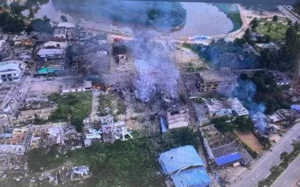 ▲泰國南部小鎮發生爆炸。（圖／翻攝自泰國陸軍推特thaiarmedforce）