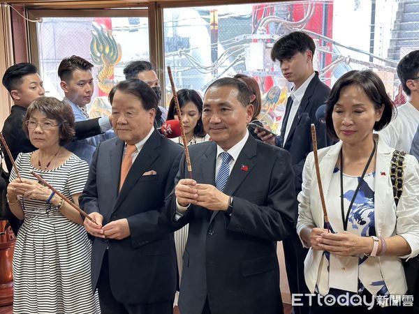 ▲▼ 侯友宜訪日首站到東京媽祖廟參拜     。（圖／記者崔至雲攝）