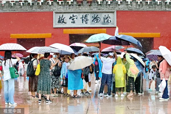 ▲▼北京故宮大雨。（圖／CFP）