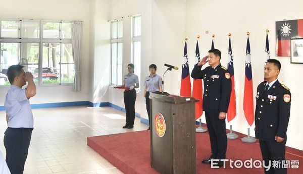 ▲海巡署第六岸巡隊長巴全海就任            。（圖／海巡署提供，下同）