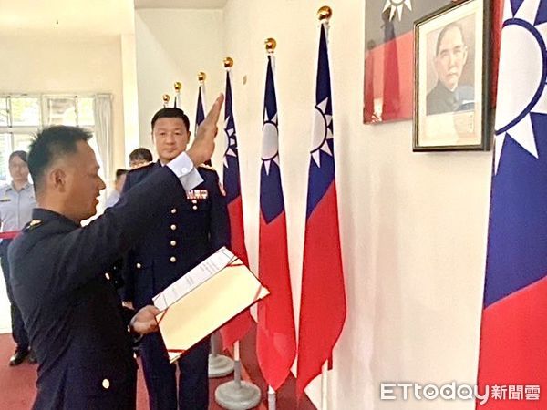 ▲海巡署第六岸巡隊長巴全海就任            。（圖／海巡署提供，下同）