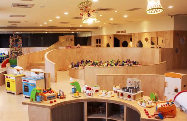 ▲桃園喜來登設有木製玩具遊戲館，深受兒童喜愛。（圖／桃園喜來登提供）
